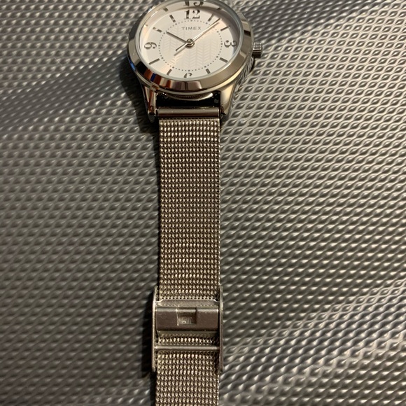 Timex Montre Habillée pour Femme, Face Ton Argen - Picture 6 of 12